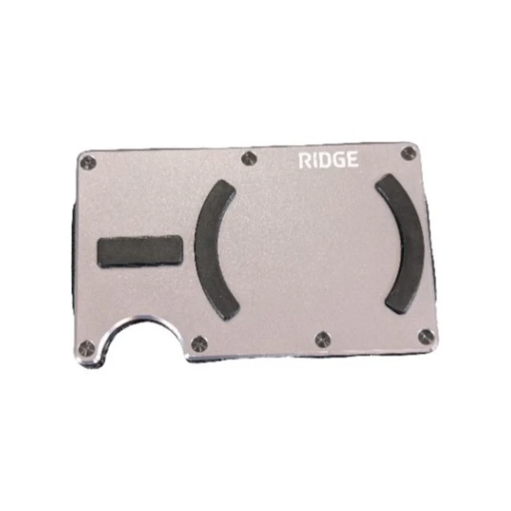Pp1U The Ridge Magsafe Wallet RFID Protection 1-12 Cards In Gunmetal‎ Used